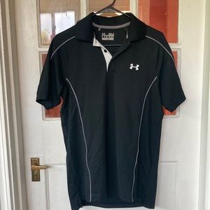 Black Under Armour polo. Size small.